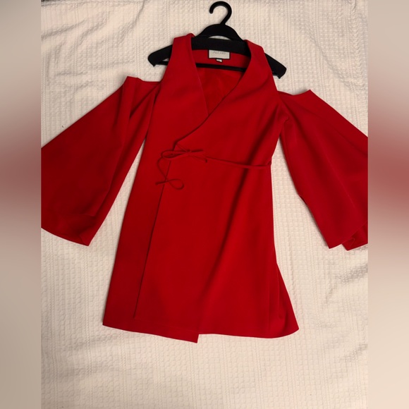 Alexis Red Mini Dress Size S - Picture 2 of 3